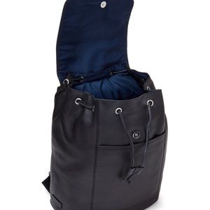 cole haan leather flap backpack